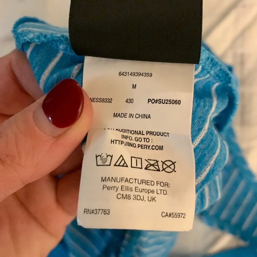 Nike Sporty tank top - blue & white striped